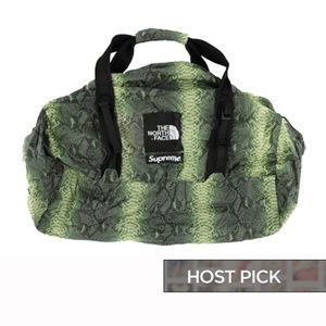 NWT Supreme North Face Snakeskin Duffle Bag